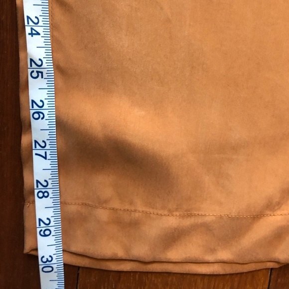 Soft Surroundings Pants Womens Medium Orange Copper Via Serravale High Waist NWT - Picture 5 of 12